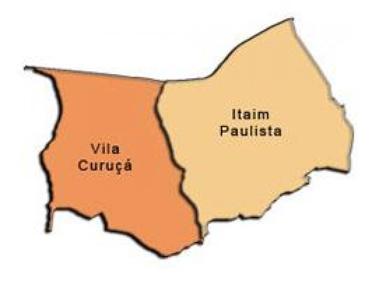 Peta Itaim Paulista - Vila Curuçá sub-prefecture
