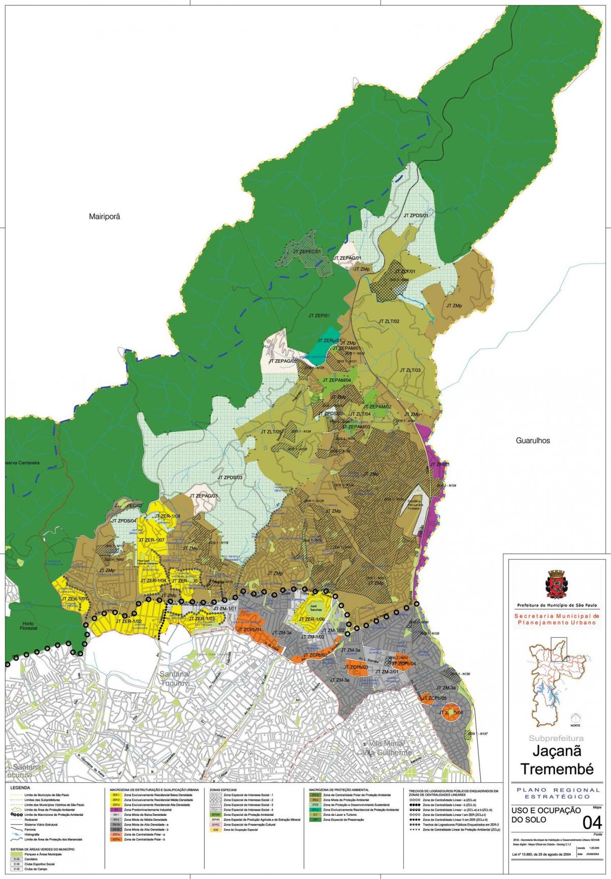 Peta Jaçanã-Tremembé São Paulo - Pekerjaan tanah