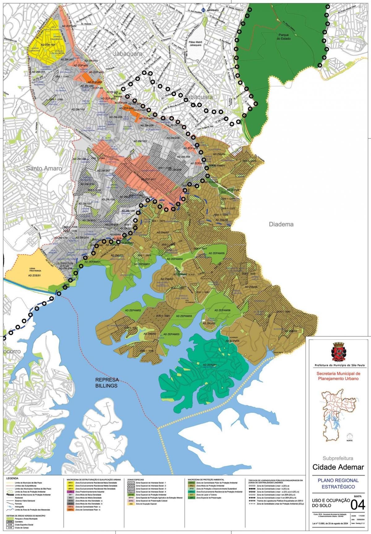 Peta Kota Ademar São Paulo - Pekerjaan tanah