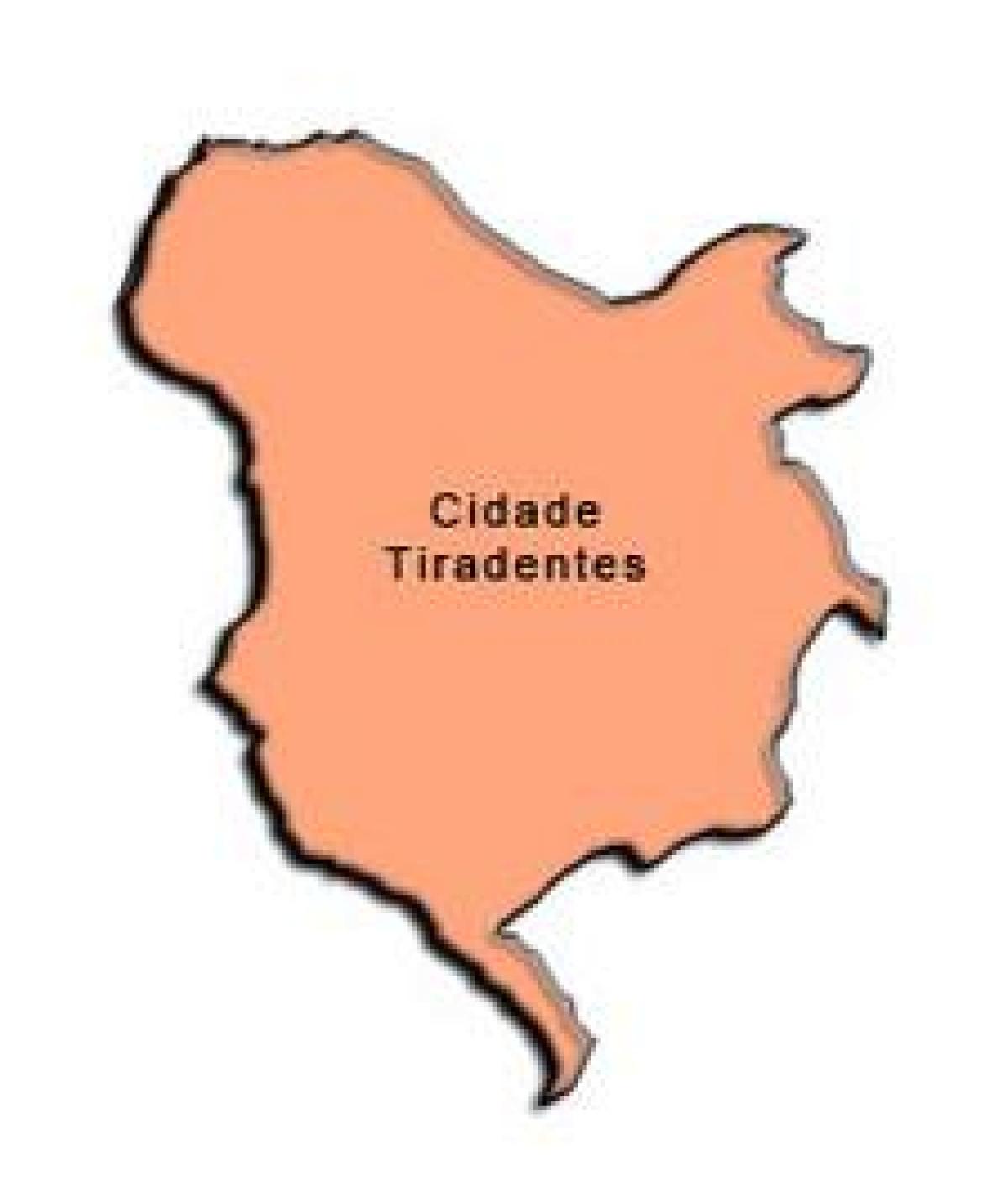 Peta Kota Tiradentes sub-prefecture