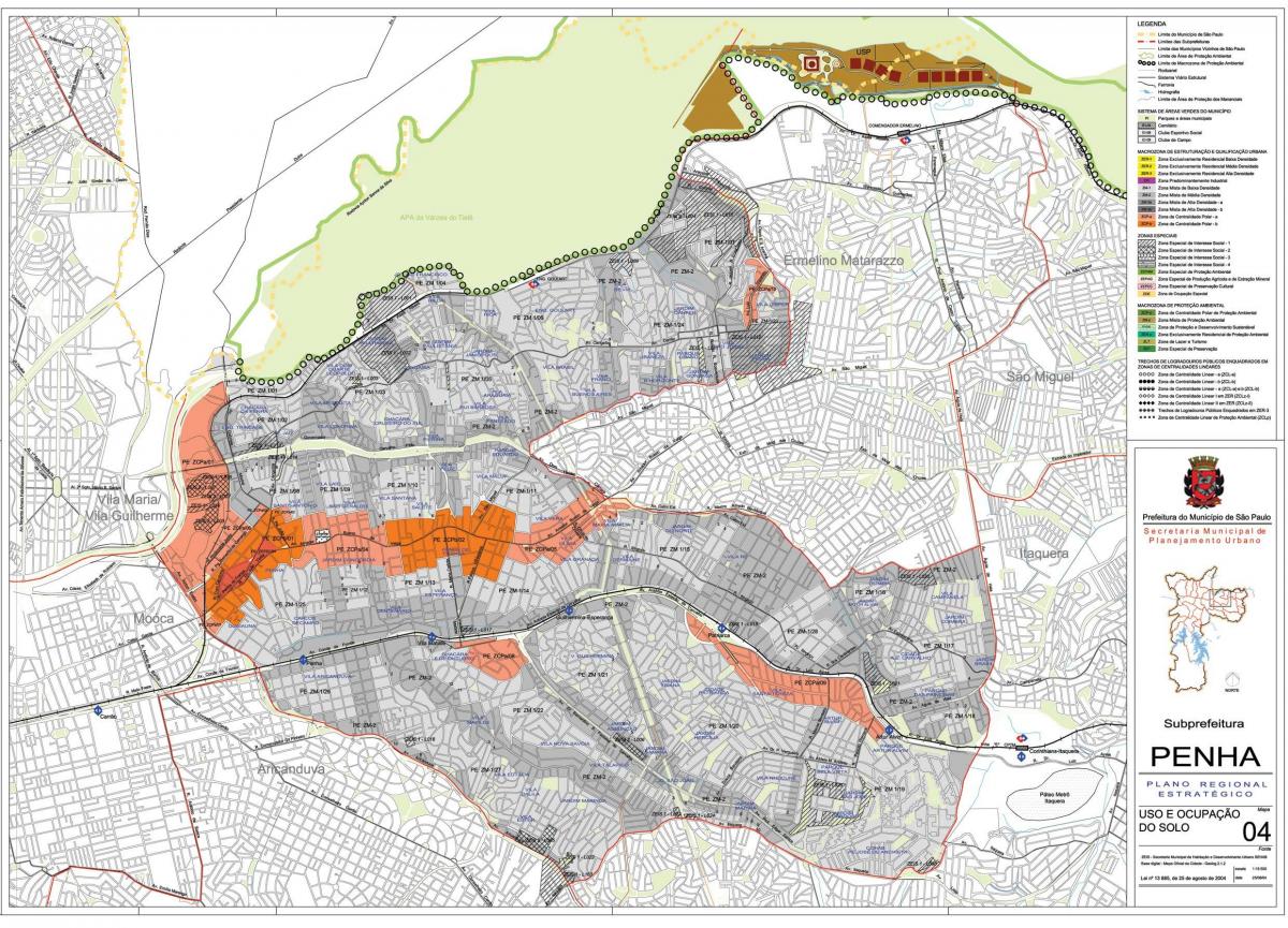 Peta Penha São Paulo - Pekerjaan tanah