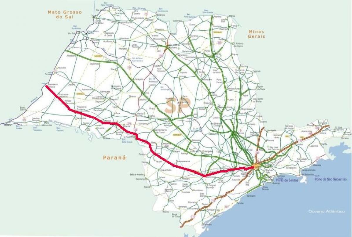 Peta Raposo Tavares lebuh raya - SP 270