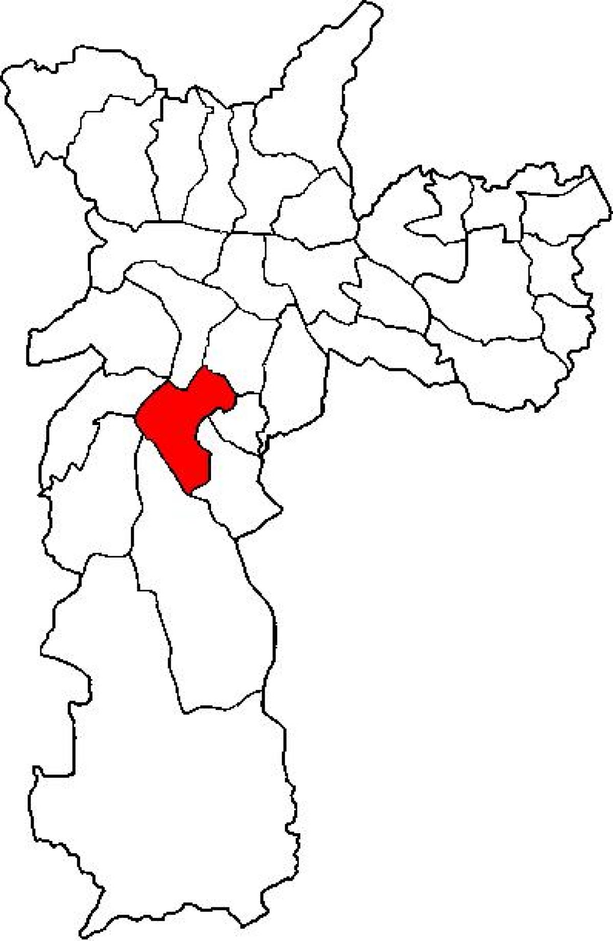 Peta Santo Amaro sub-wilayah São Paulo