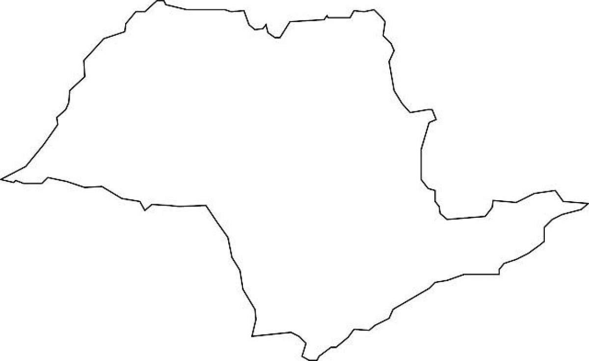 Peta São Paulo vektor