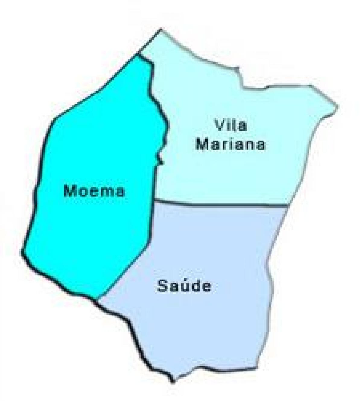 Peta Vila Mariana sub-prefecture