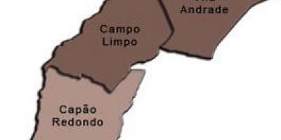 Peta Campo Limpo sub-prefecture