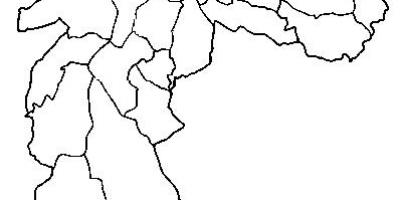 Peta Freguesia melakukan Ó sub-wilayah São Paulo