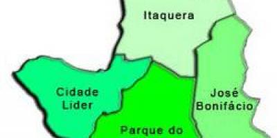 Peta Itaquera sub-prefecture