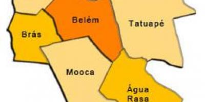 Peta Mooca sub-prefecture