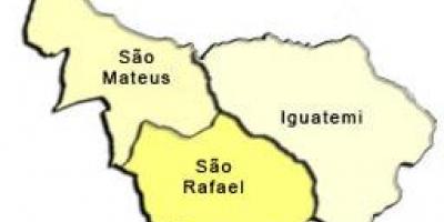 Peta São Dudu sub-prefecture