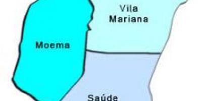 Peta Vila Mariana sub-prefecture