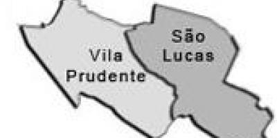 Peta Vila Prudente sub-prefecture