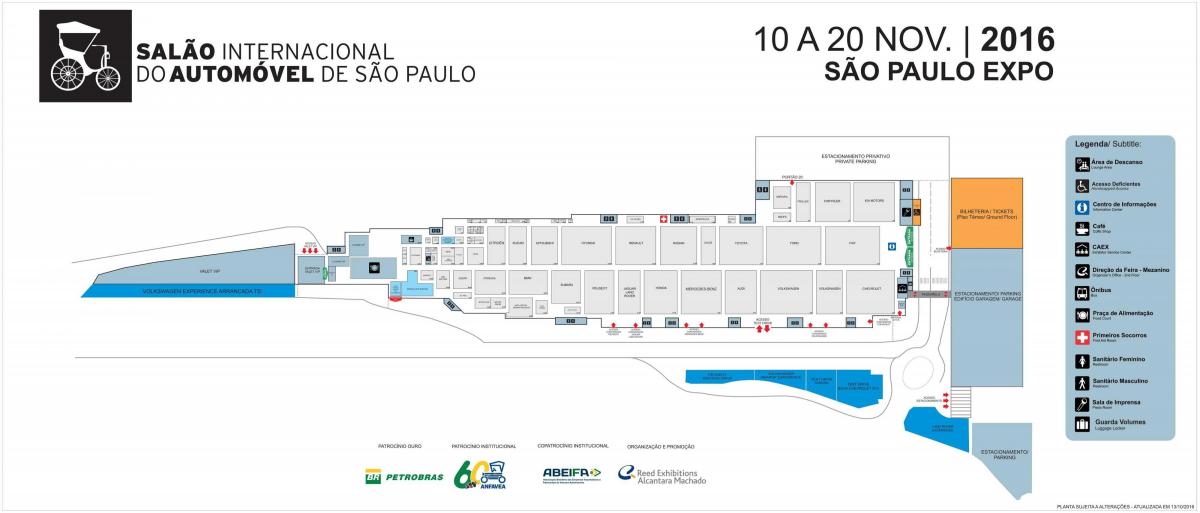 Peta auto show São Paulo