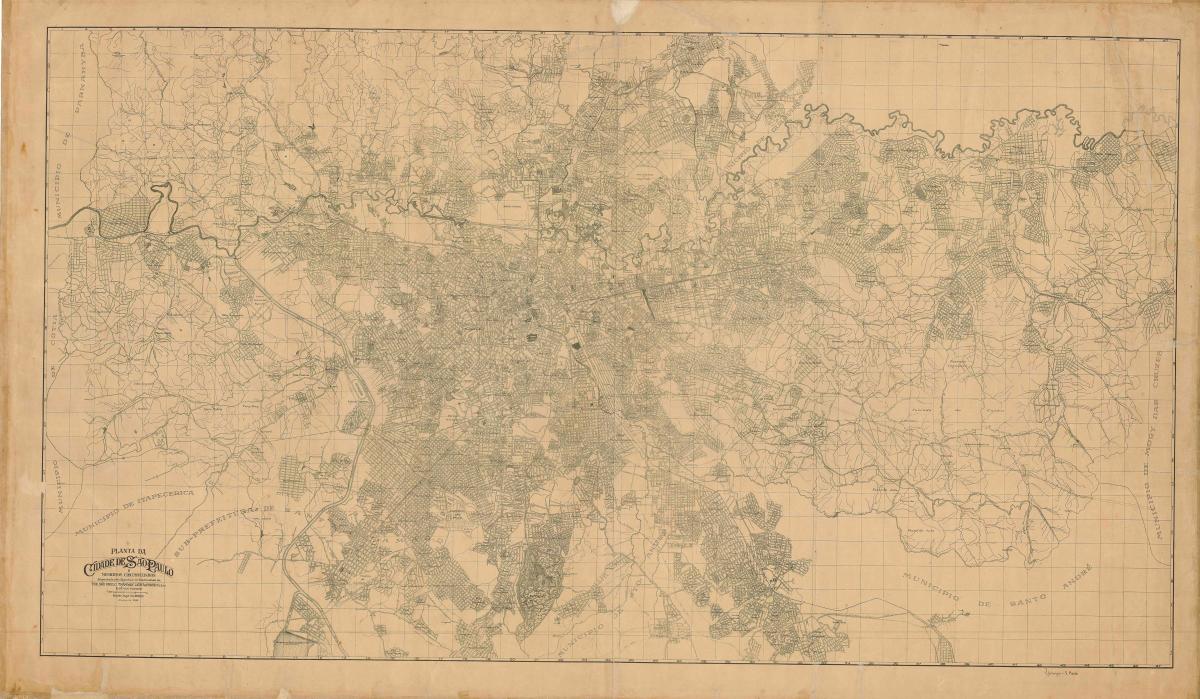 Peta bekas São Paulo - 1943