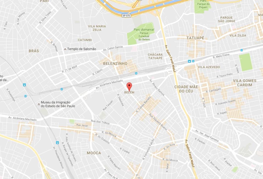 Peta Belém São Paulo