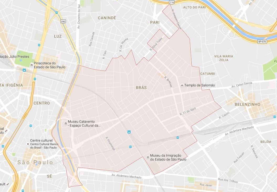Peta Brás São Paulo