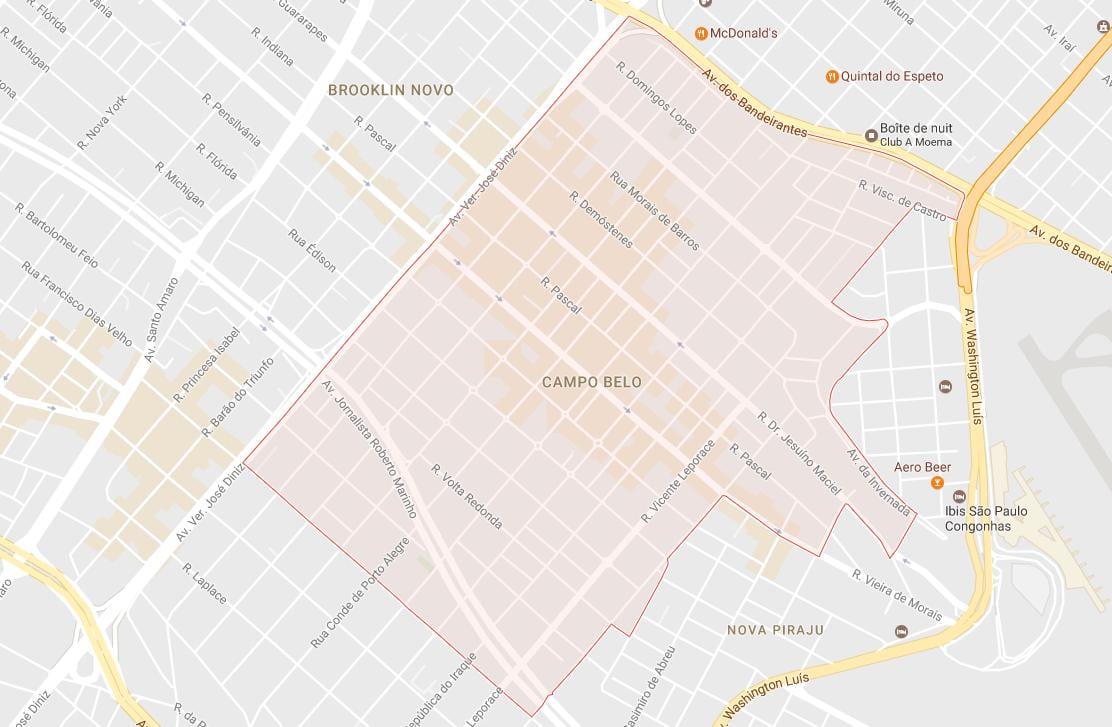 Peta Campo Belo São Paulo