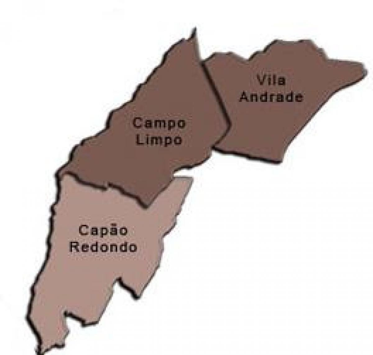 Peta Campo Limpo sub-prefecture