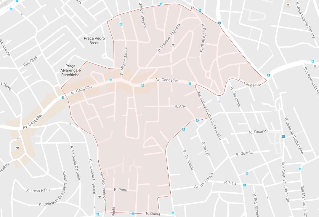Peta Cangaíba São Paulo
