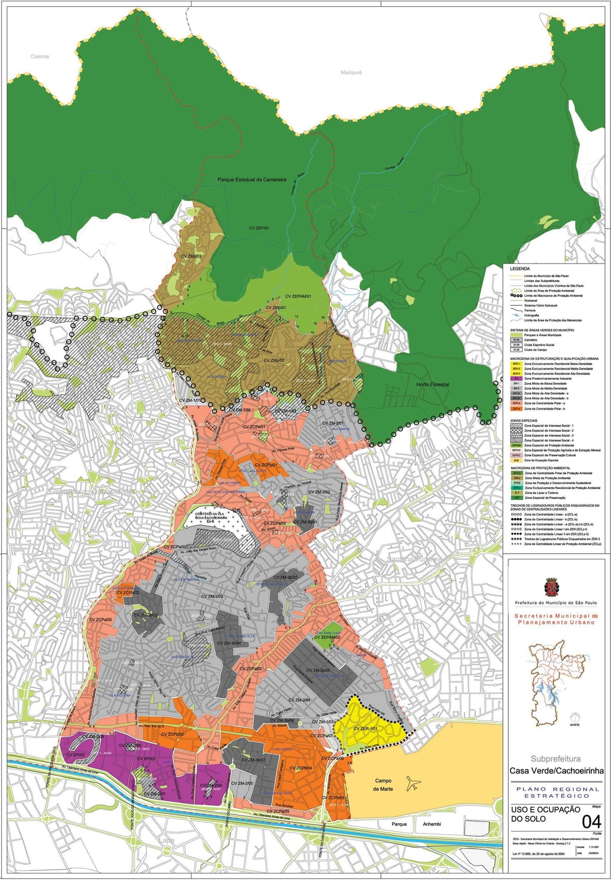Peta Casa Verde São Paulo - Pekerjaan tanah
