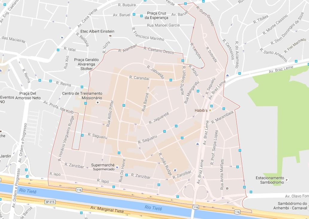 Peta Casa Verde São Paulo
