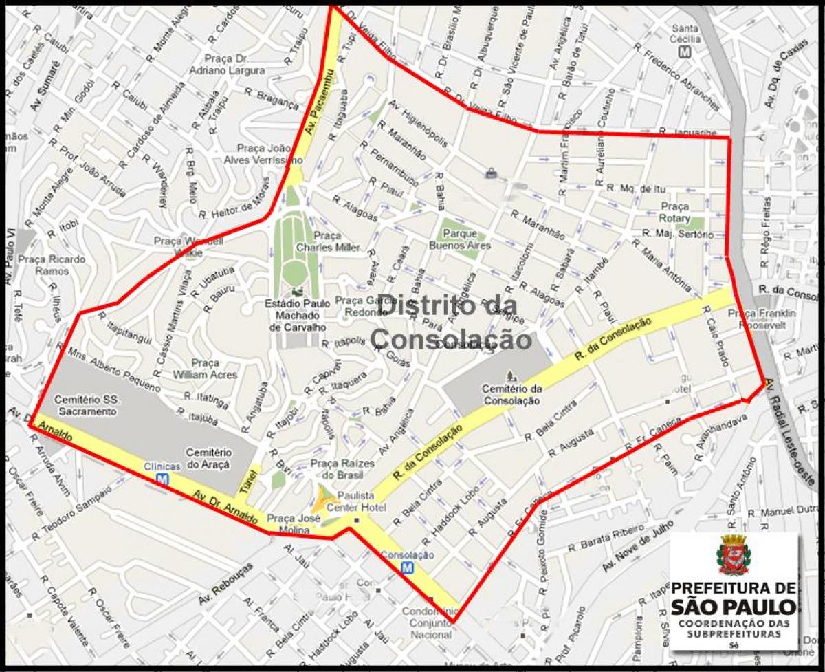 Peta Consolação São Paulo