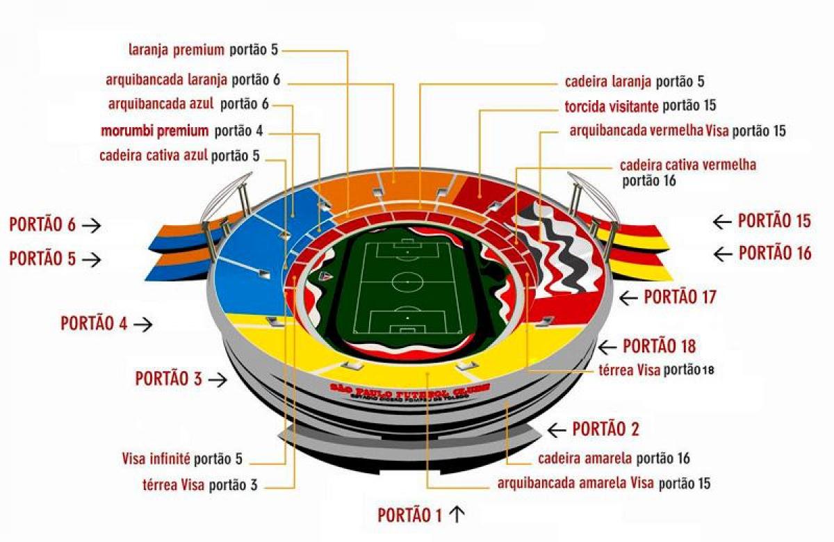 Peta Cícero-Pompeu-de-Toledo stadium