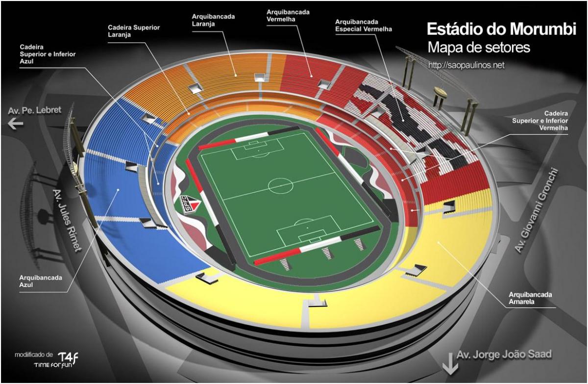Peta Cícero-Pompeu-de-Toledo São Paulo stadium