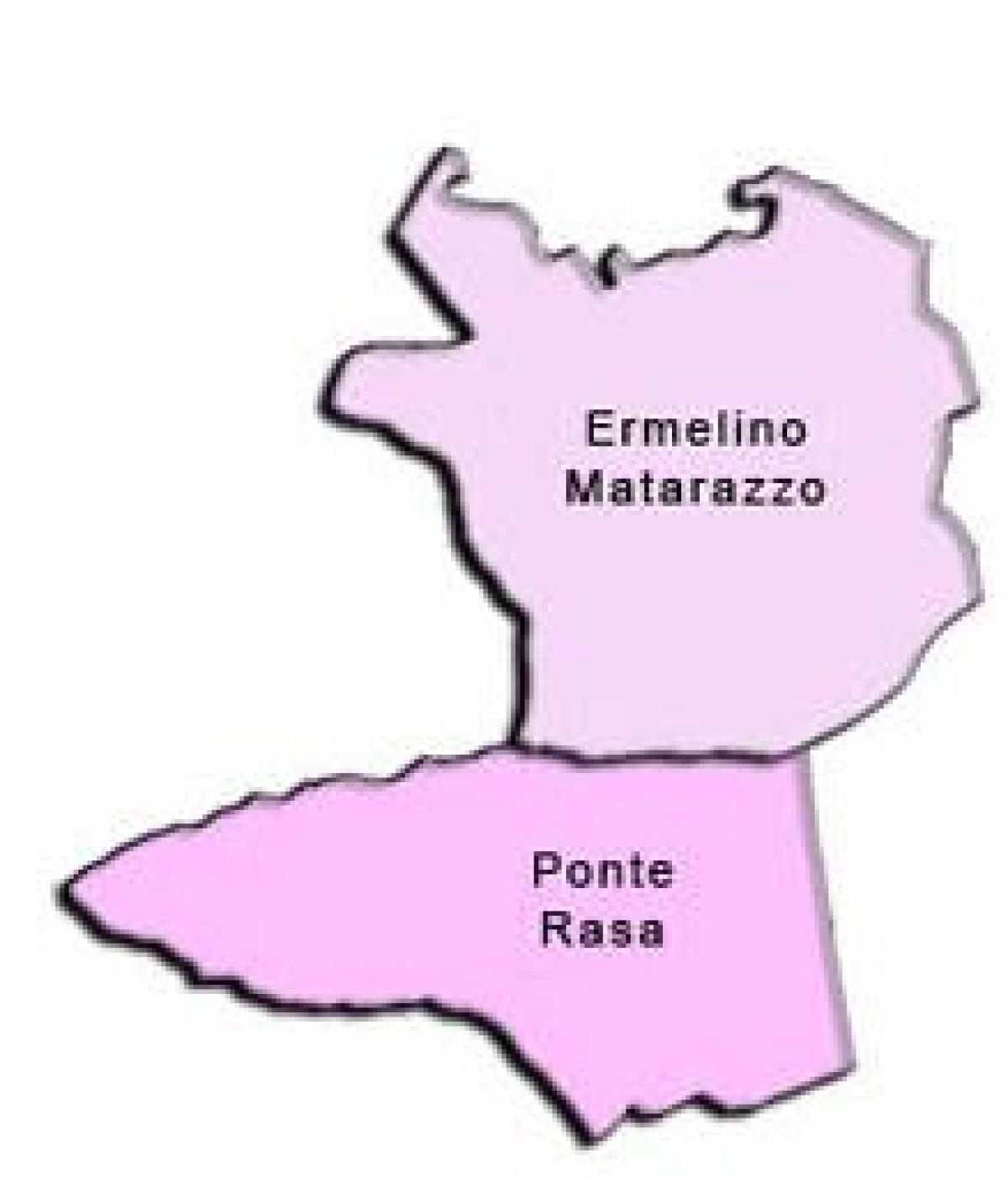 Peta Ermelino Matarazzo sub-prefecture