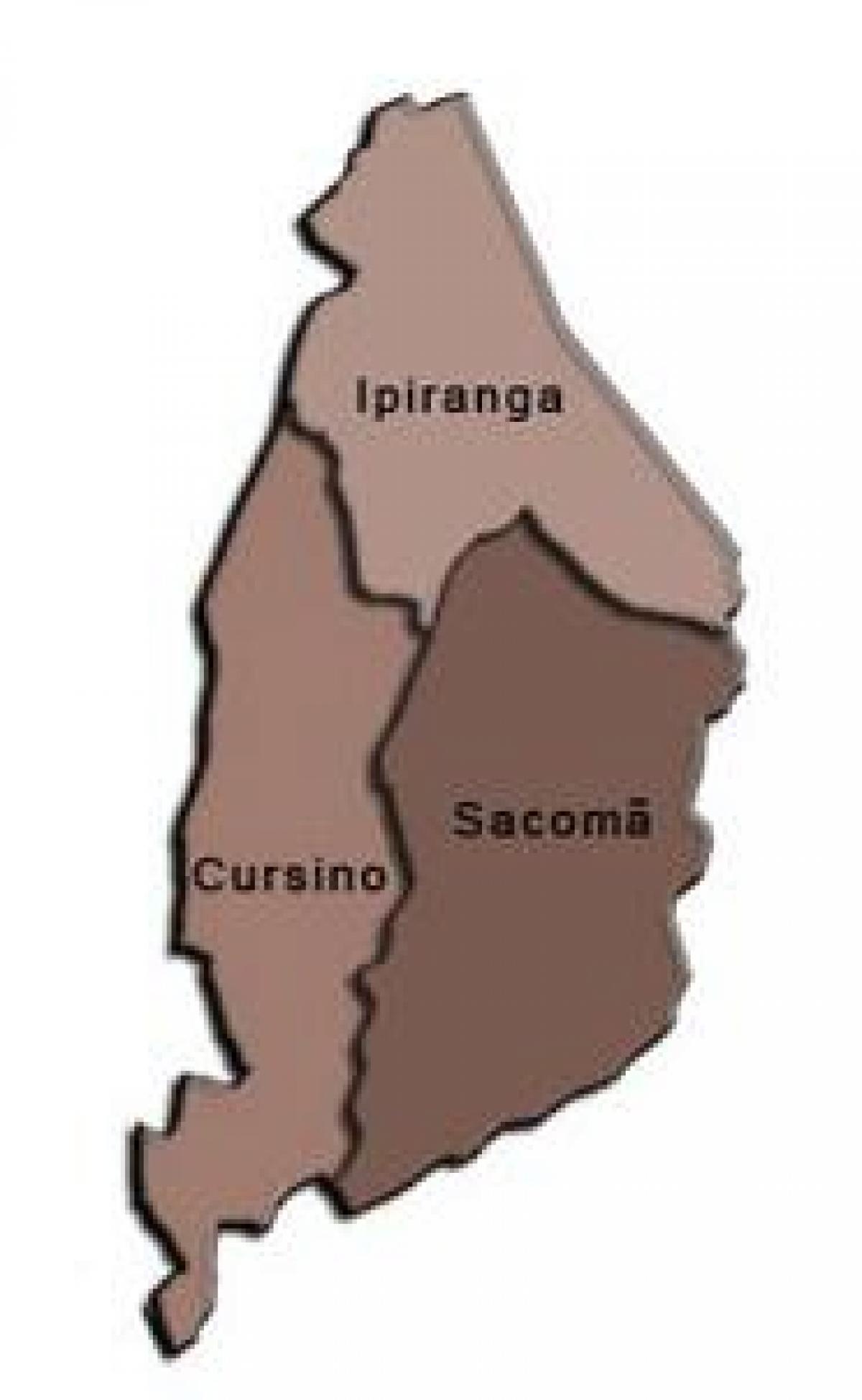 Peta Ipiranga sub-prefecture