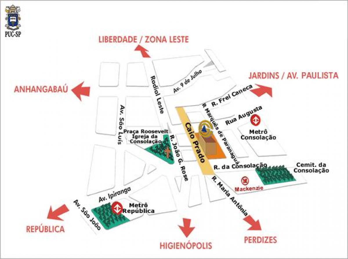 Peta Kepausan Katolik University São Paulo