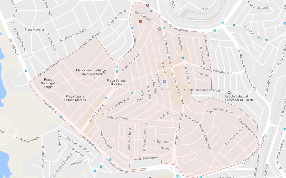 Peta Kota Dutra São Paulo