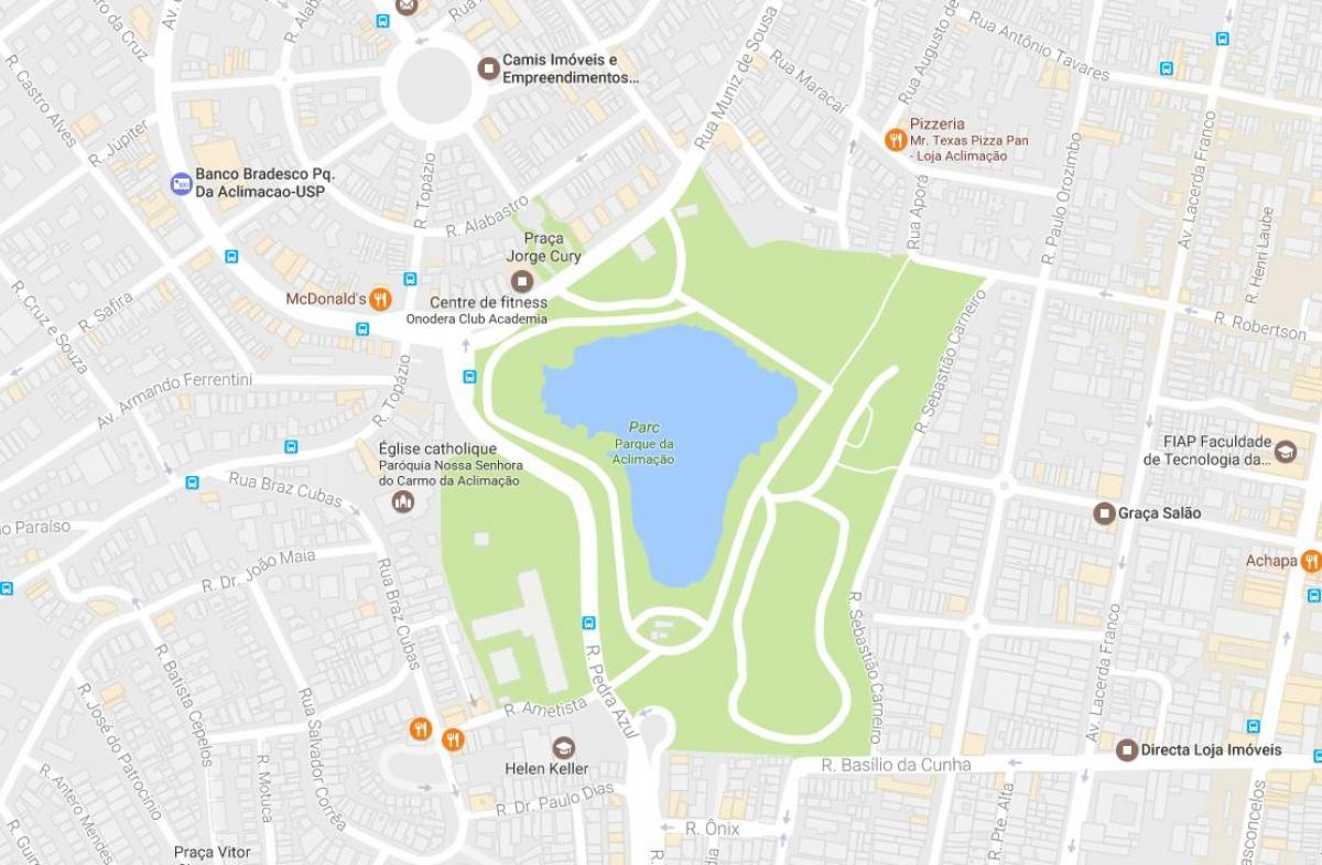 Peta taman penyesuaian São Paulo