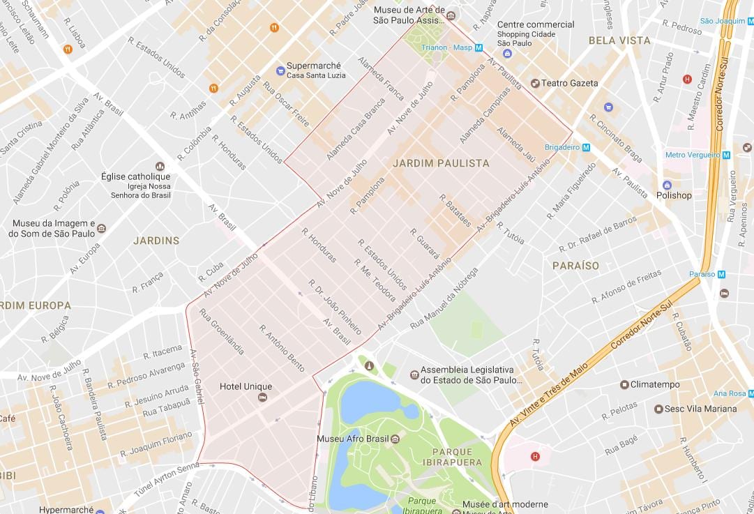 Peta Pengangkutan Paulista São Paulo