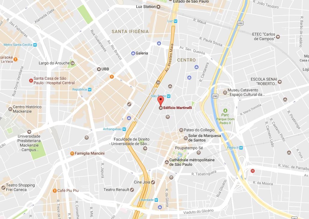 Peta Prédio Martinelli