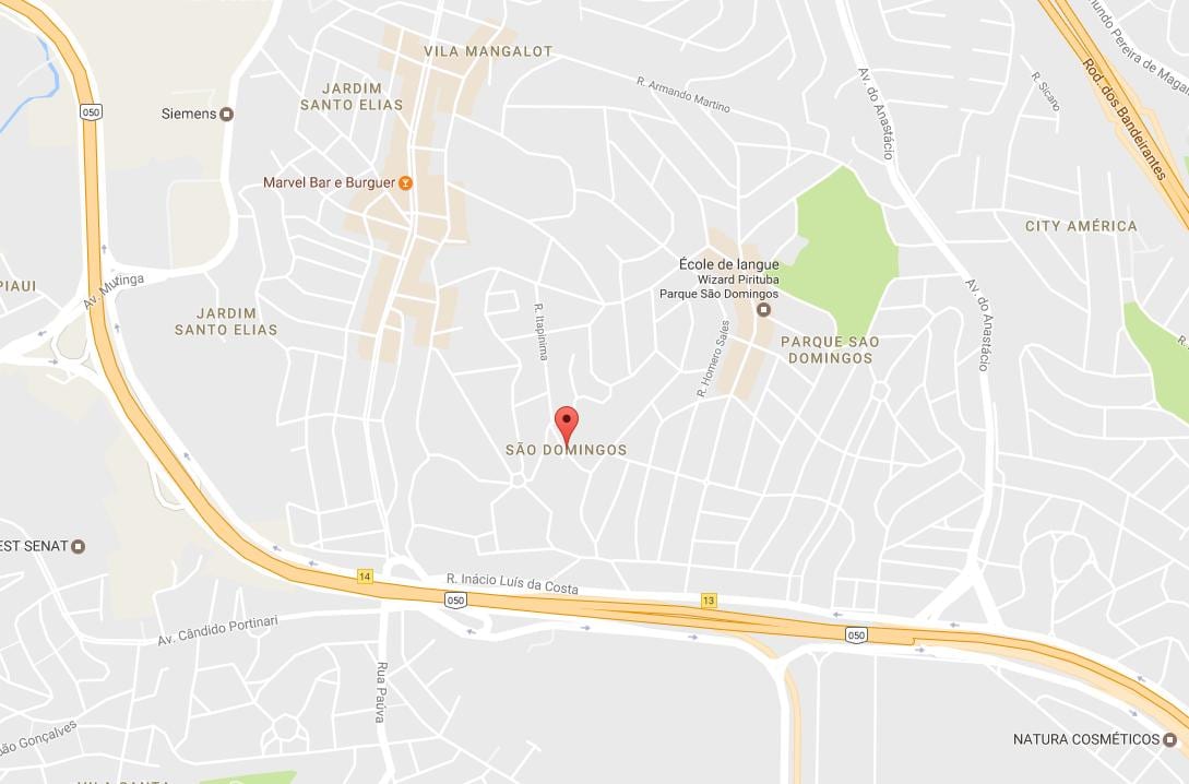 Peta São Domingos São Paulo