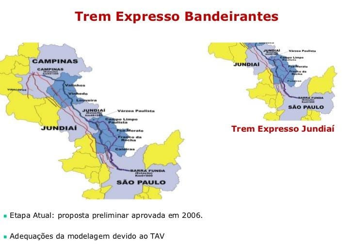 Peta São Paulo Expresso Brazil