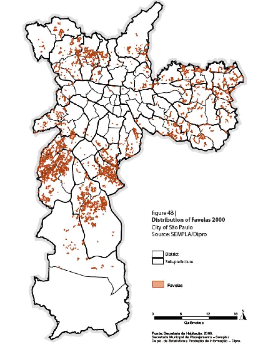 Peta São Paulo favelas