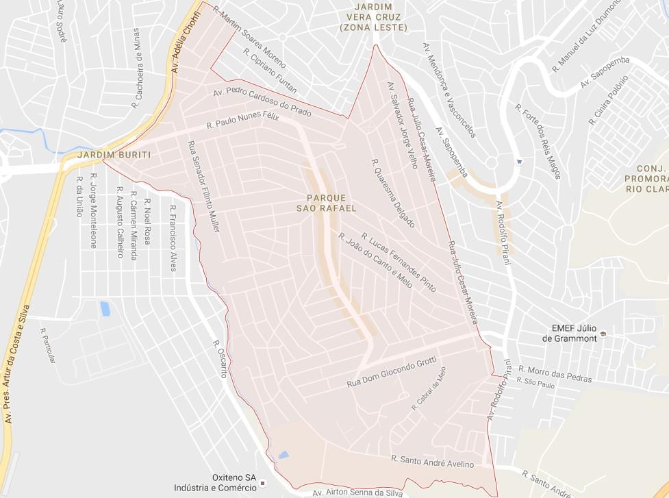 Peta São Rafael São Paulo