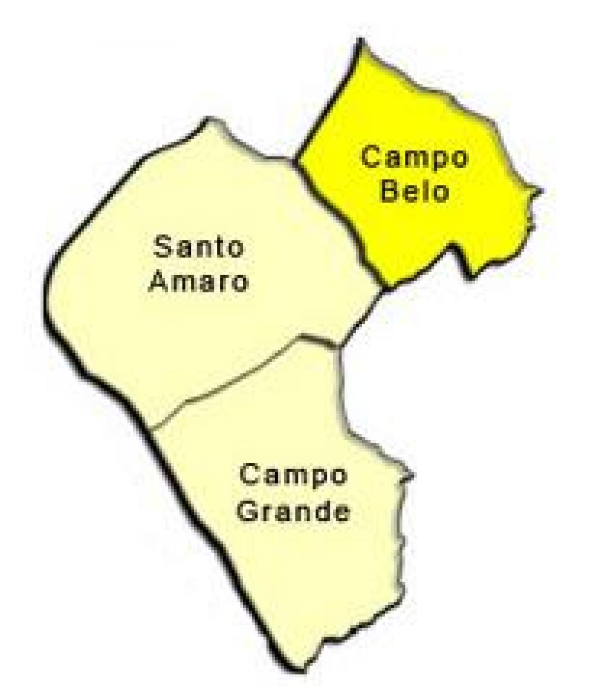 Peta Santo Amaro sub-prefecture
