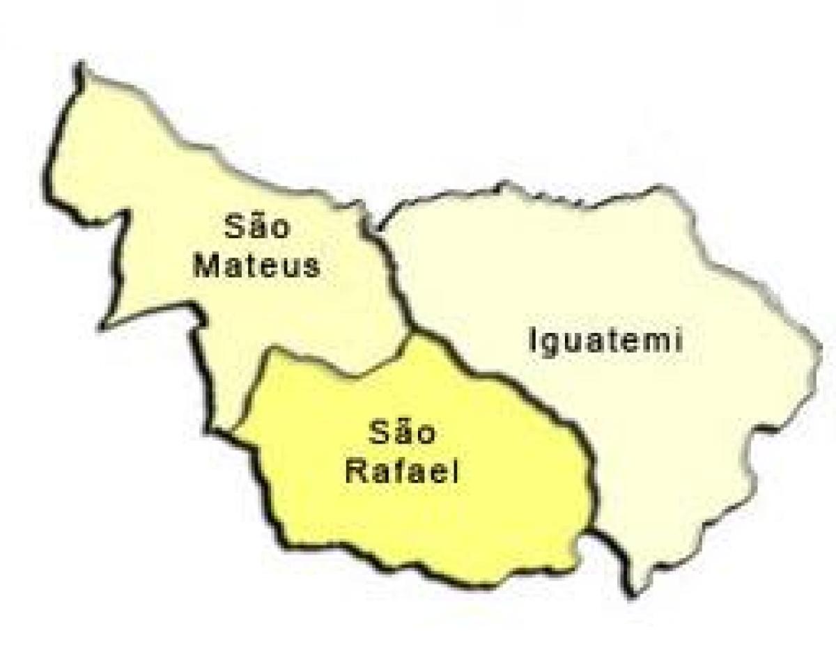 Peta São Dudu sub-prefecture