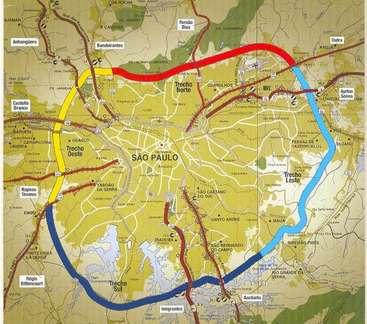 Peta São Paulo beltway