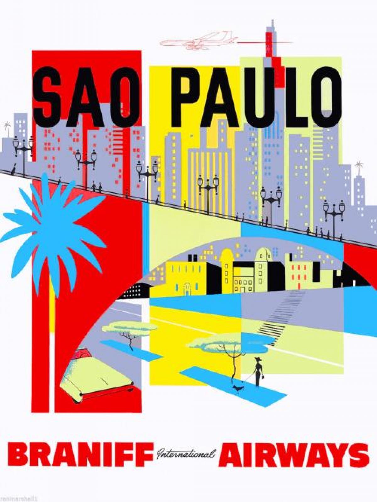 Peta São Paulo dinding
