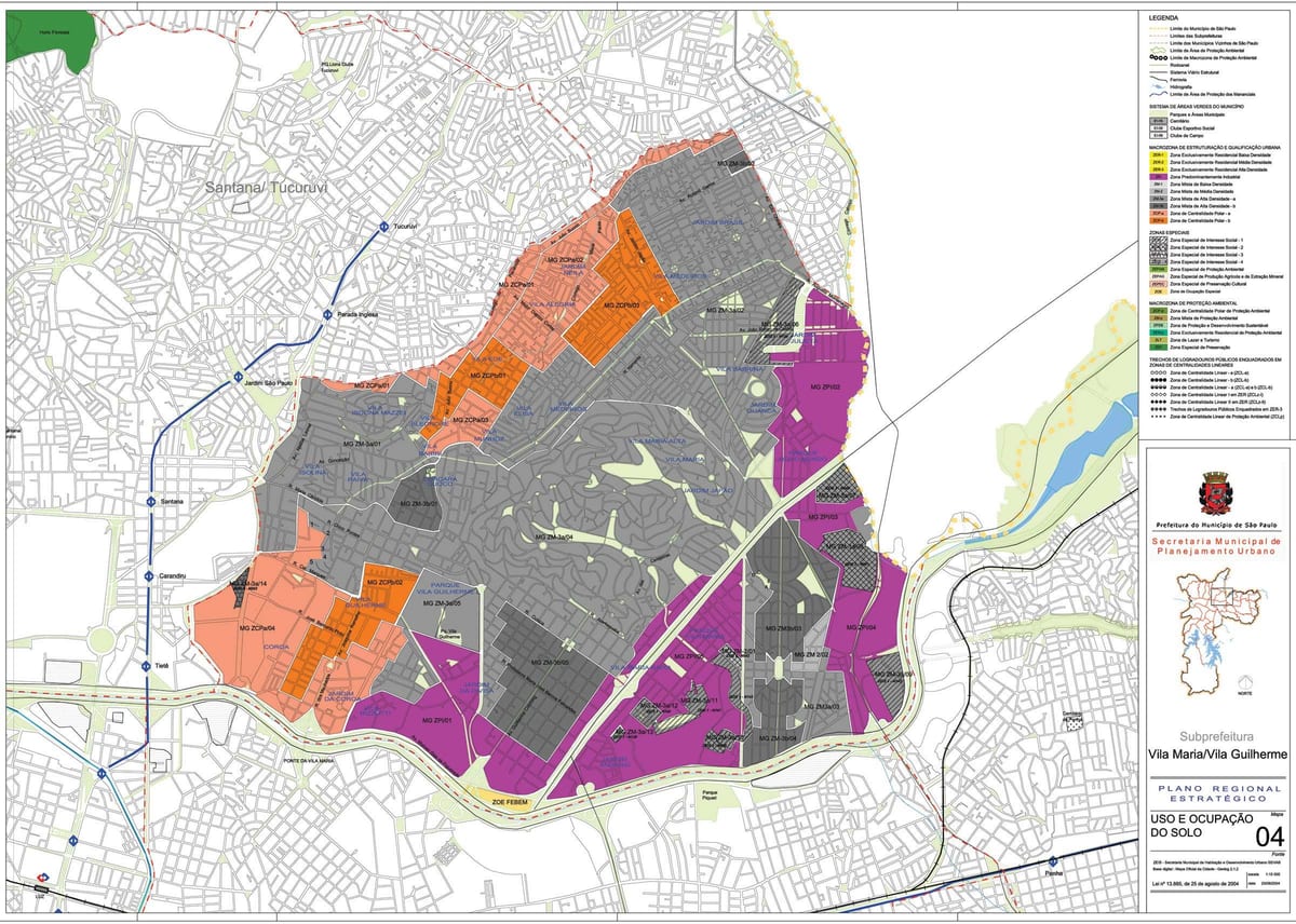 Peta Vila Maria São Paulo - Pekerjaan tanah