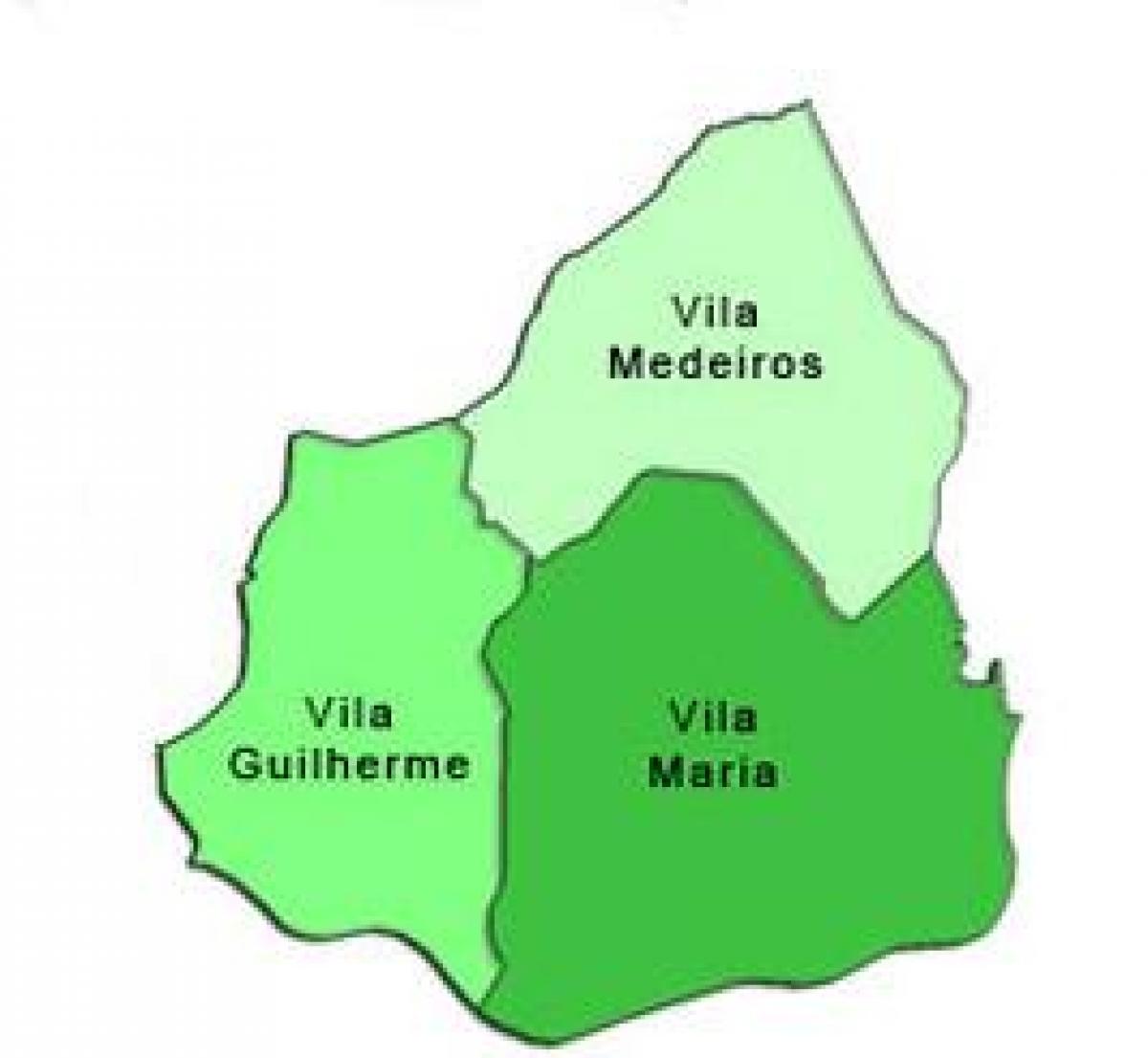 Peta Vila Maria sub-prefecture