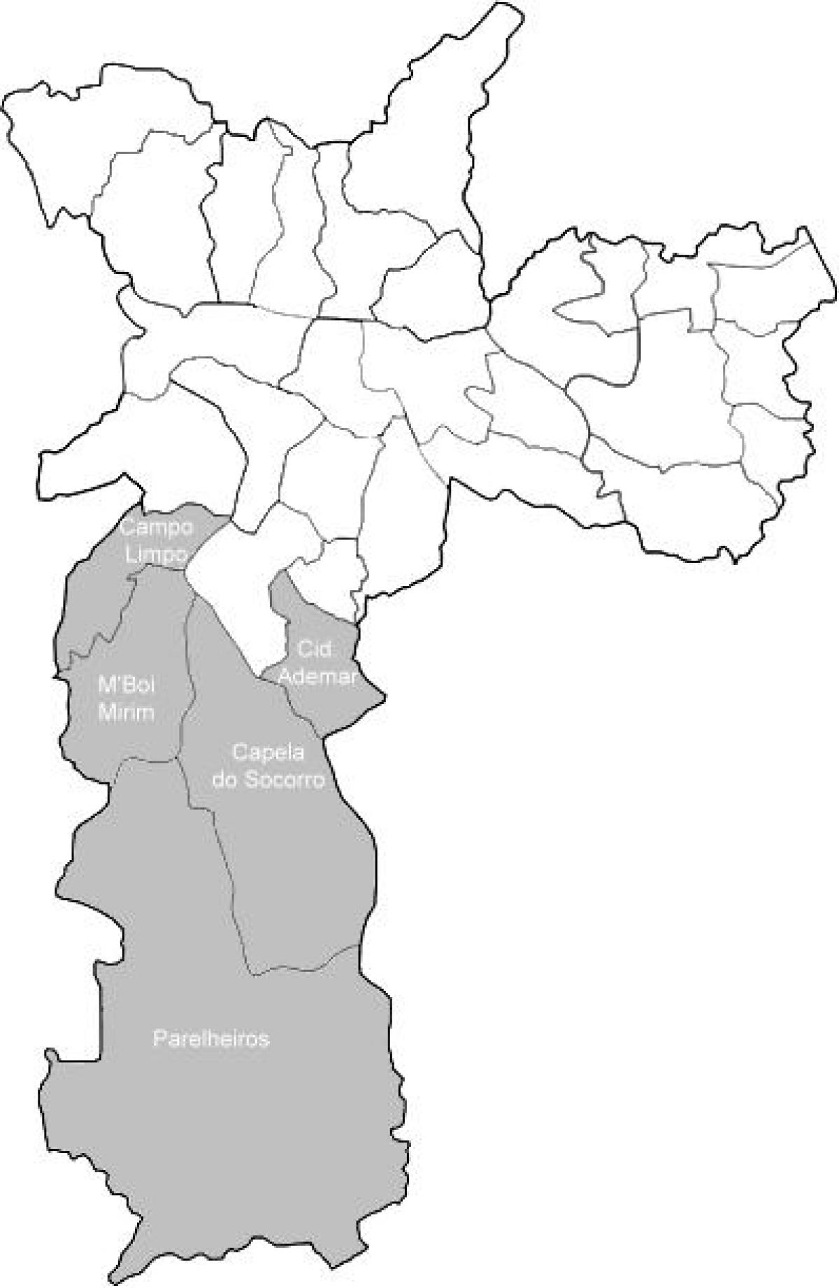 Peta zon Sul São Paulo