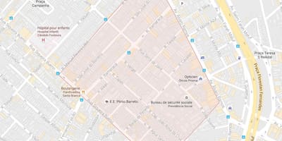Peta Água Rasa São Paulo