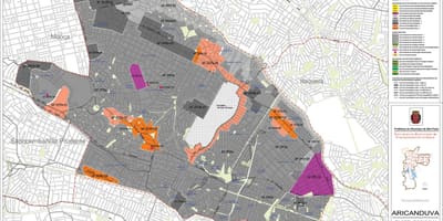 Peta Aricanduva-Vila Formosa São Paulo - Pekerjaan tanah