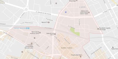 Peta Barra Funda São Paulo
