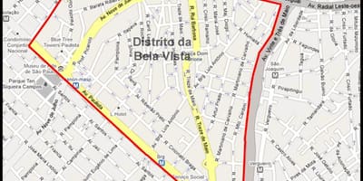 Peta Bela Vista São Paulo